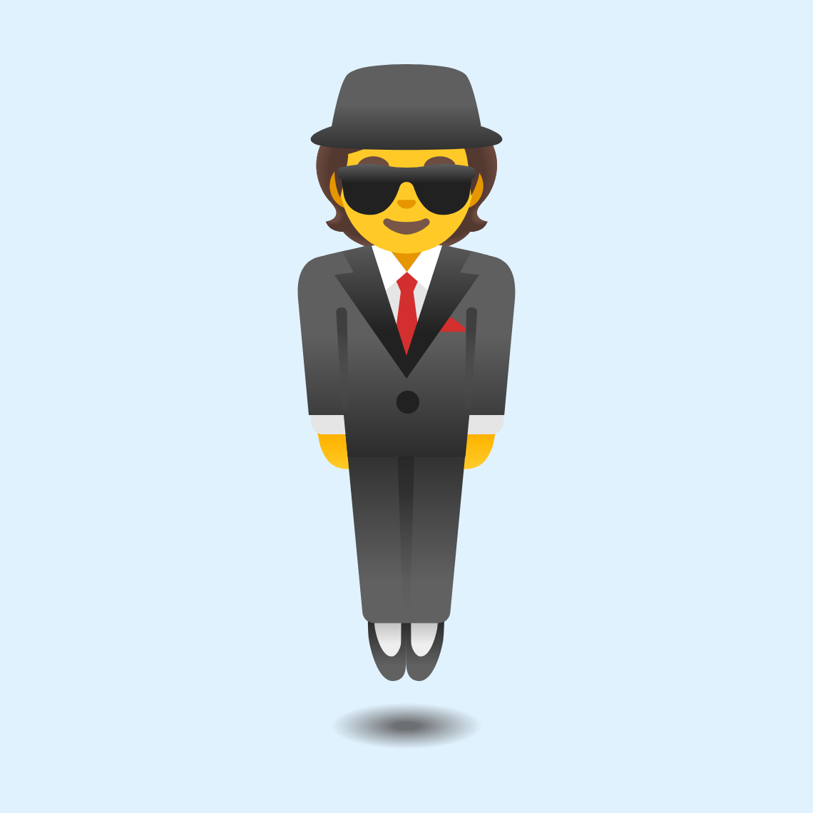 π΄οΈ Person in suit levitating