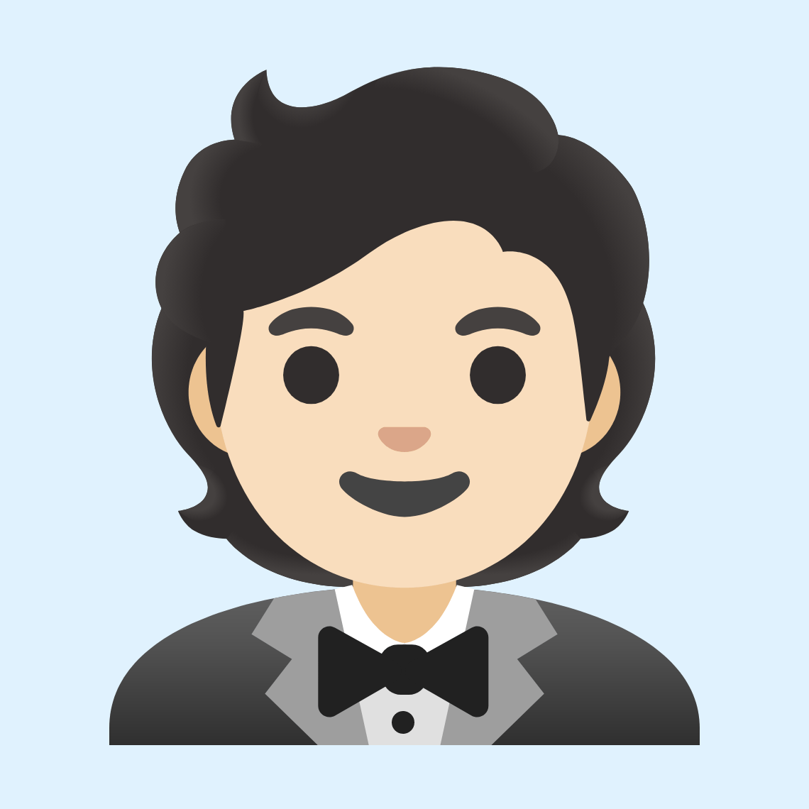 π€΅π» Person in tuxedo: light skin tone