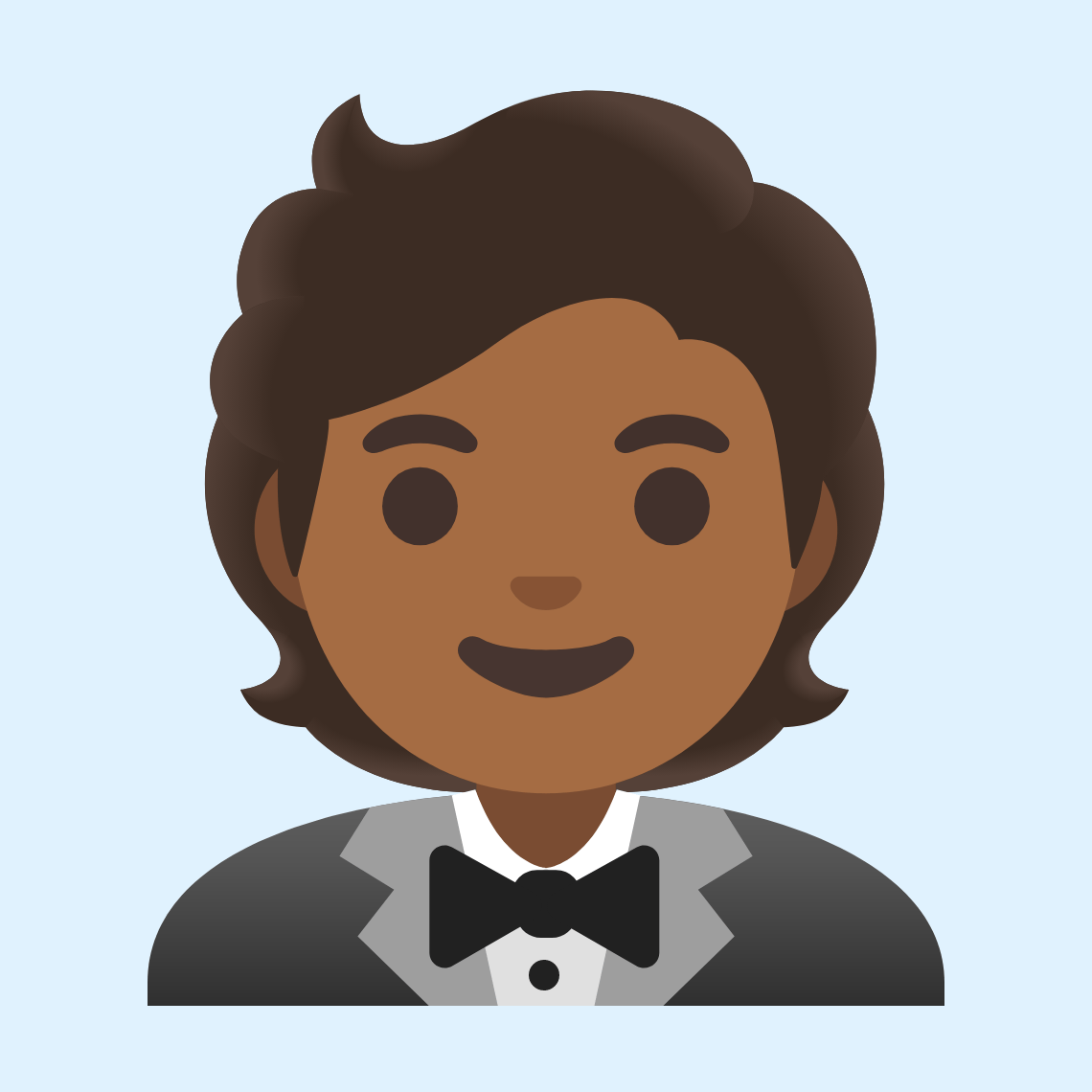 π€΅πΎ Person in tuxedo: medium-dark skin tone