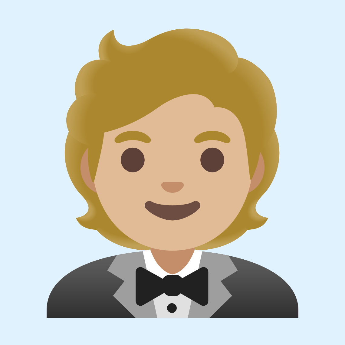 π€΅πΌ Person in tuxedo: medium-light skin tone