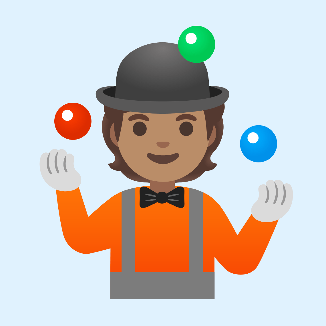 π€Ήπ½ Person juggling: medium skin tone