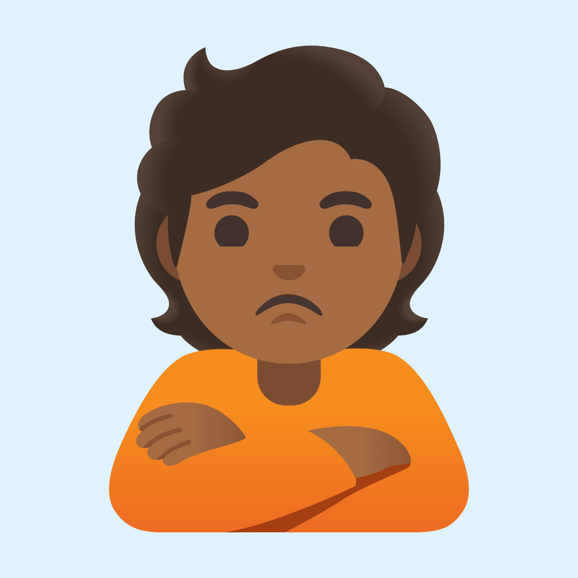 ππΎ Person pouting: medium-dark skin tone