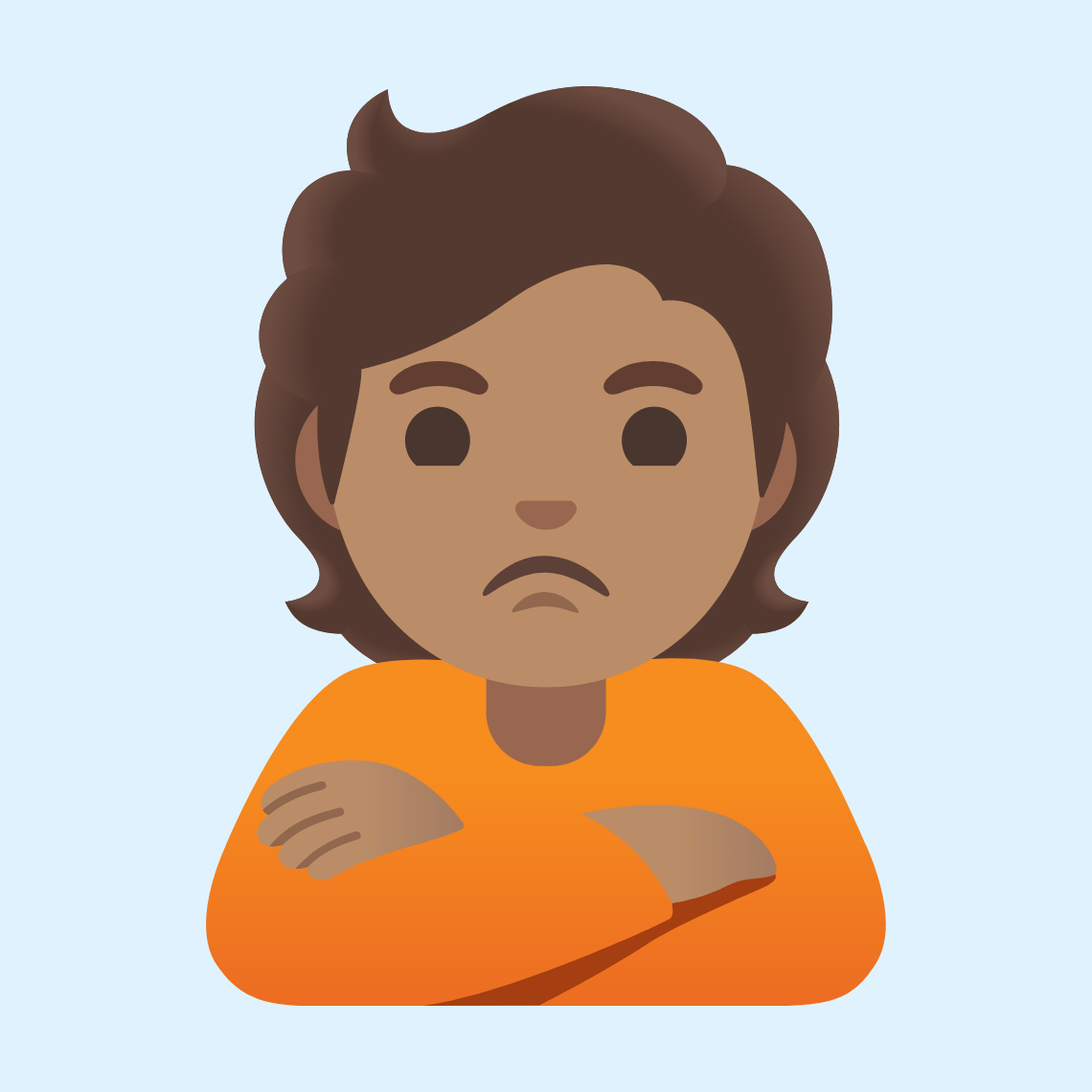 ππ½ Person pouting: medium skin tone