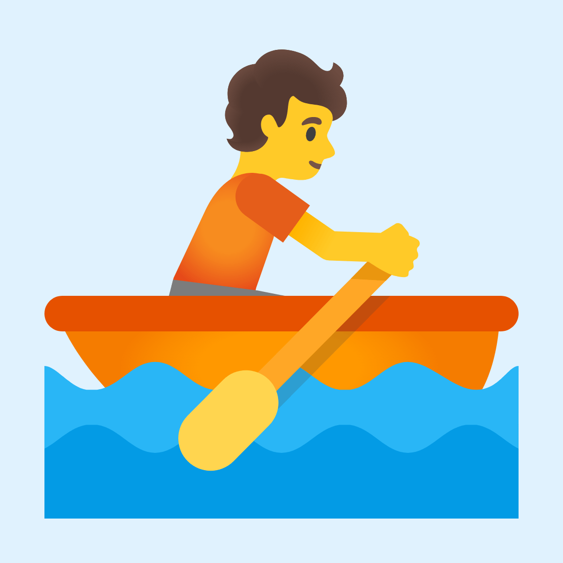 🚣 Person rowing boat