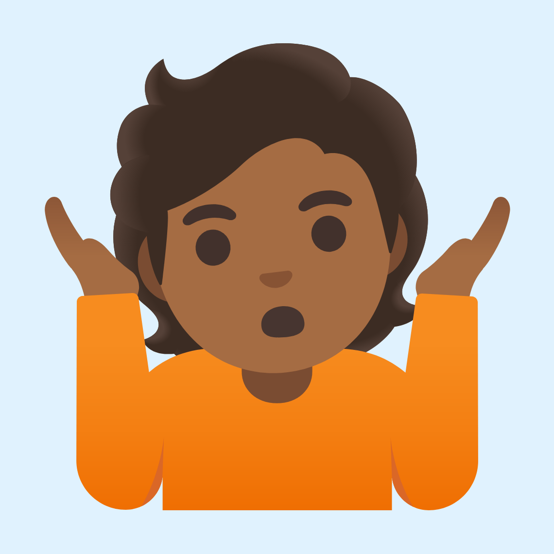 π€·πΎ Person shrugging: medium-dark skin tone
