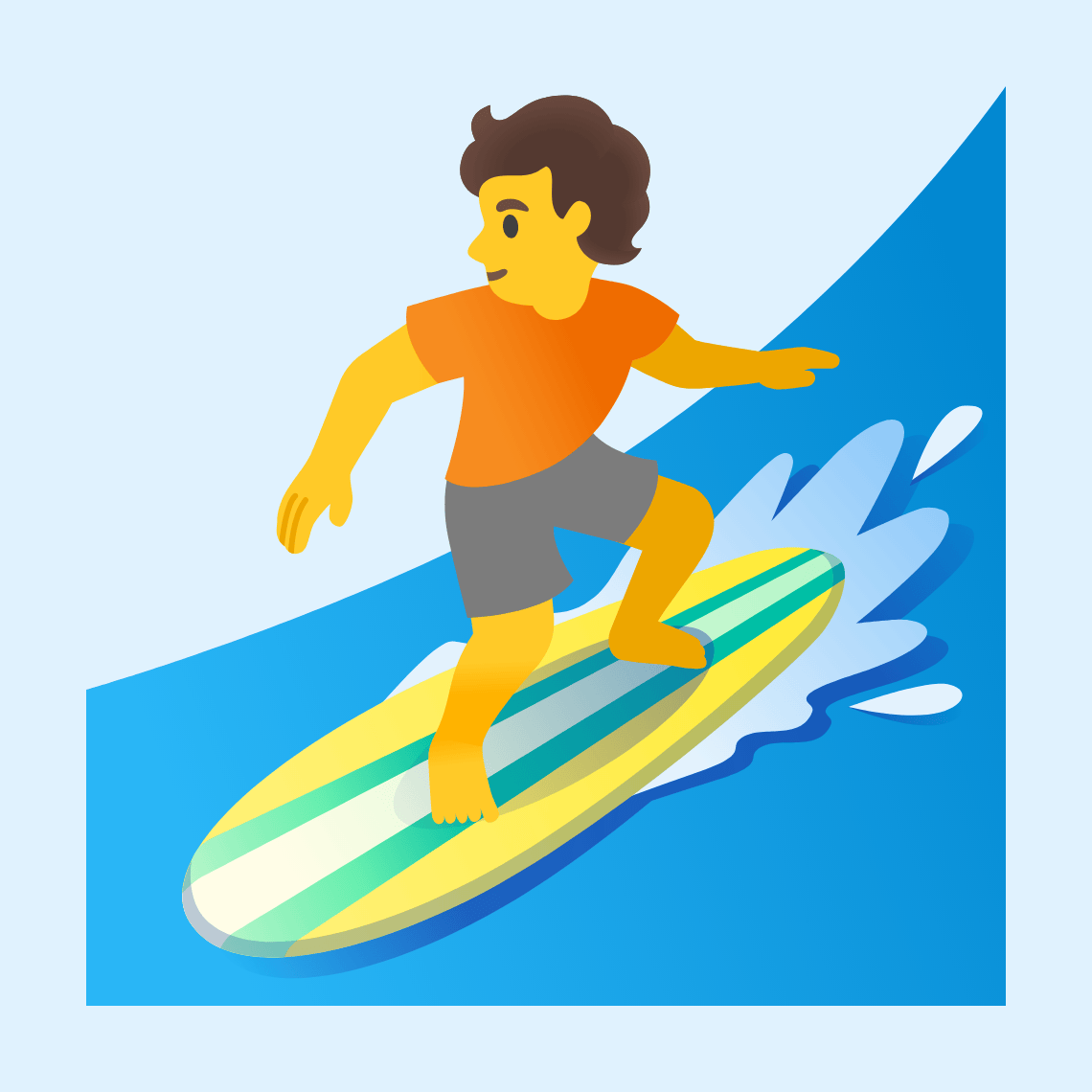 🏄 Person surfing