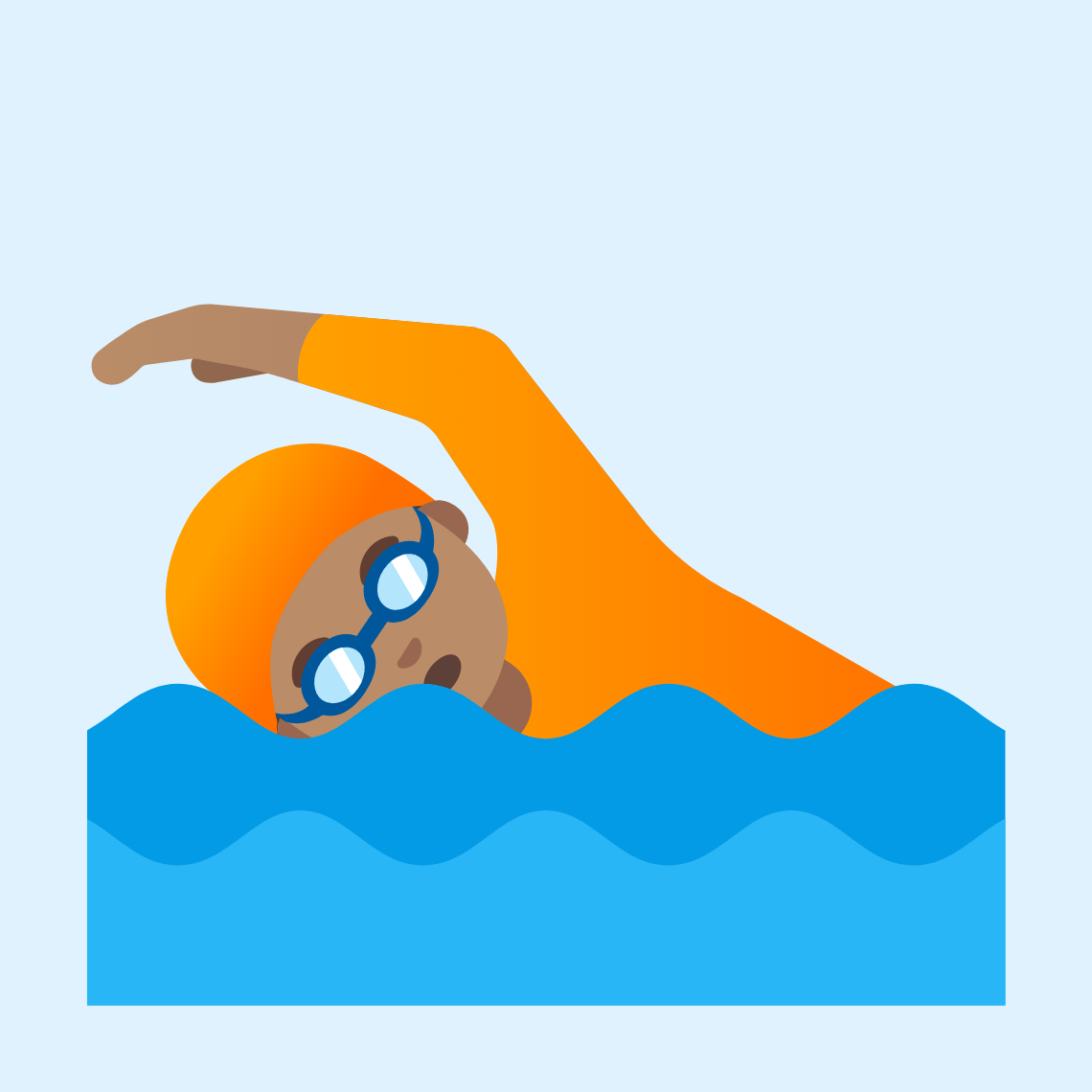 ππ½ Person swimming: medium skin tone