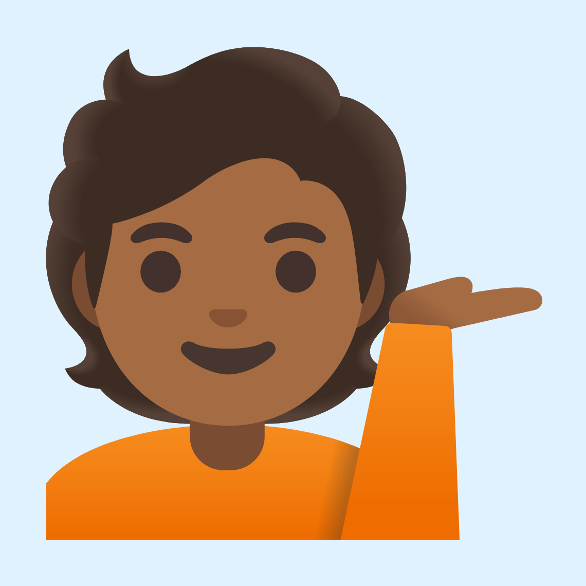 ππΎ Person tipping hand: medium-dark skin tone