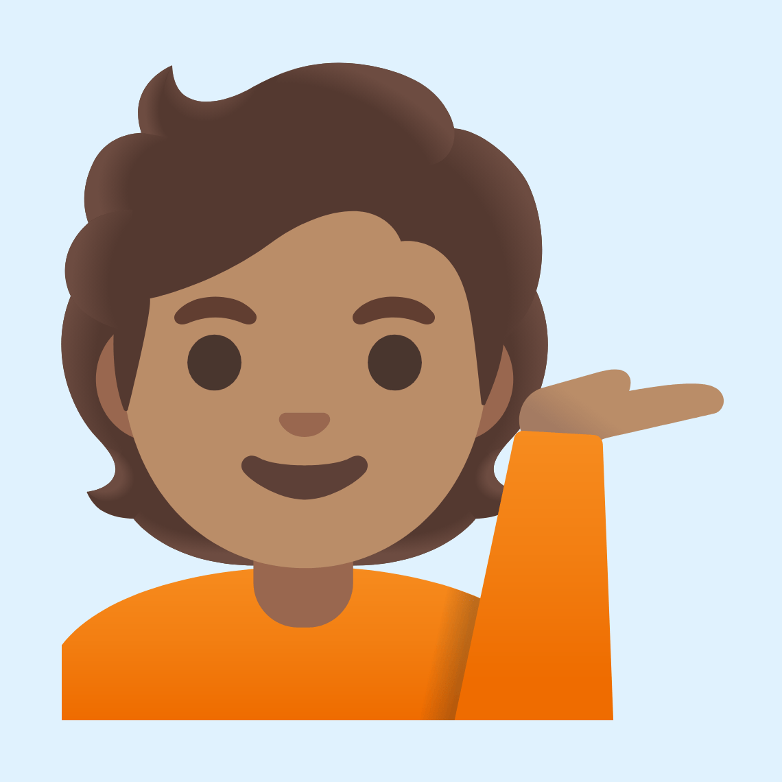 ππ½ Person tipping hand: medium skin tone