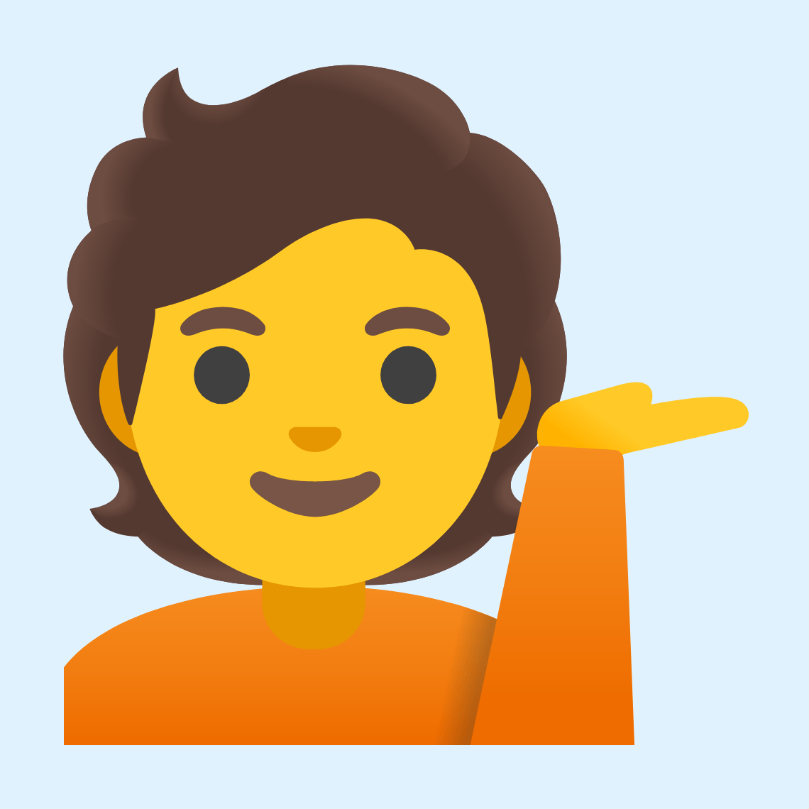 π Person tipping hand