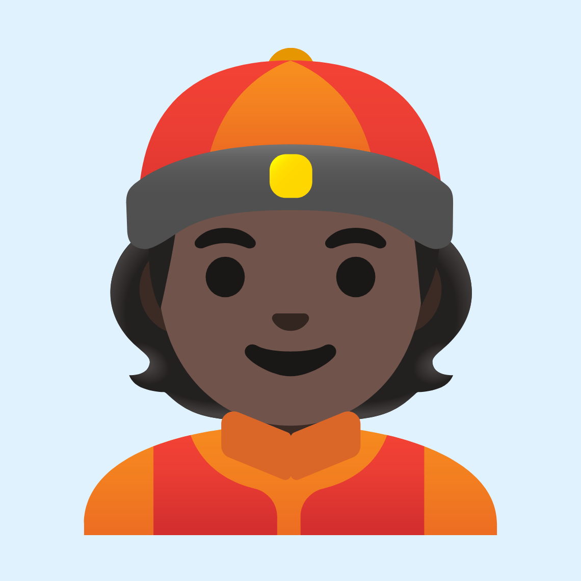 π²πΏ Person with skullcap: dark skin tone