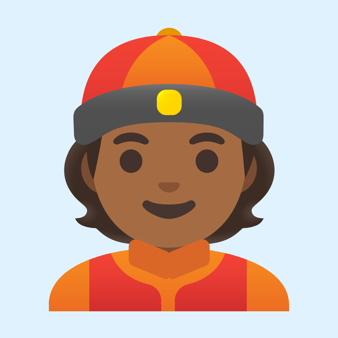 π²πΎ Person with skullcap: medium-dark skin tone