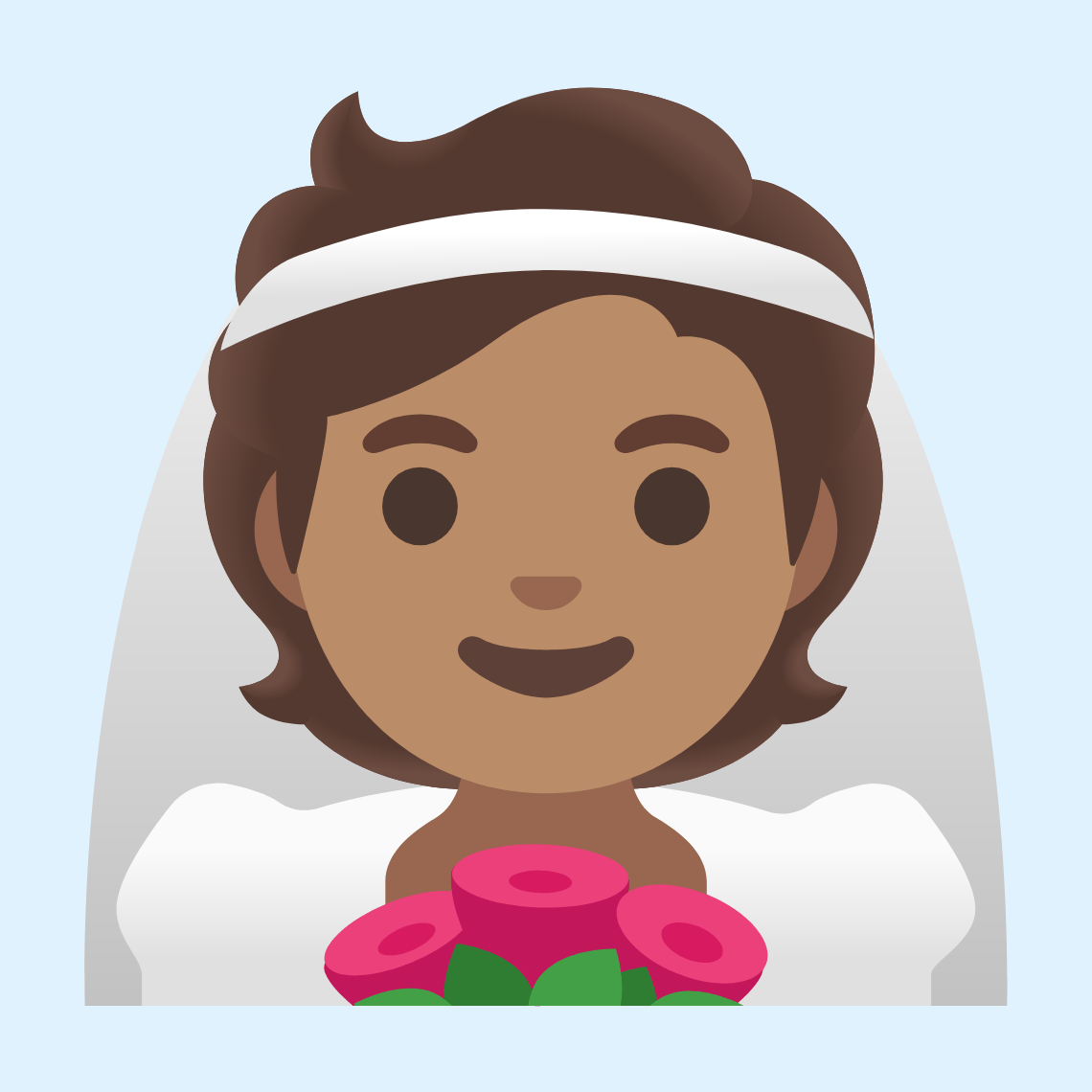 π°π½ Person with veil: medium skin tone