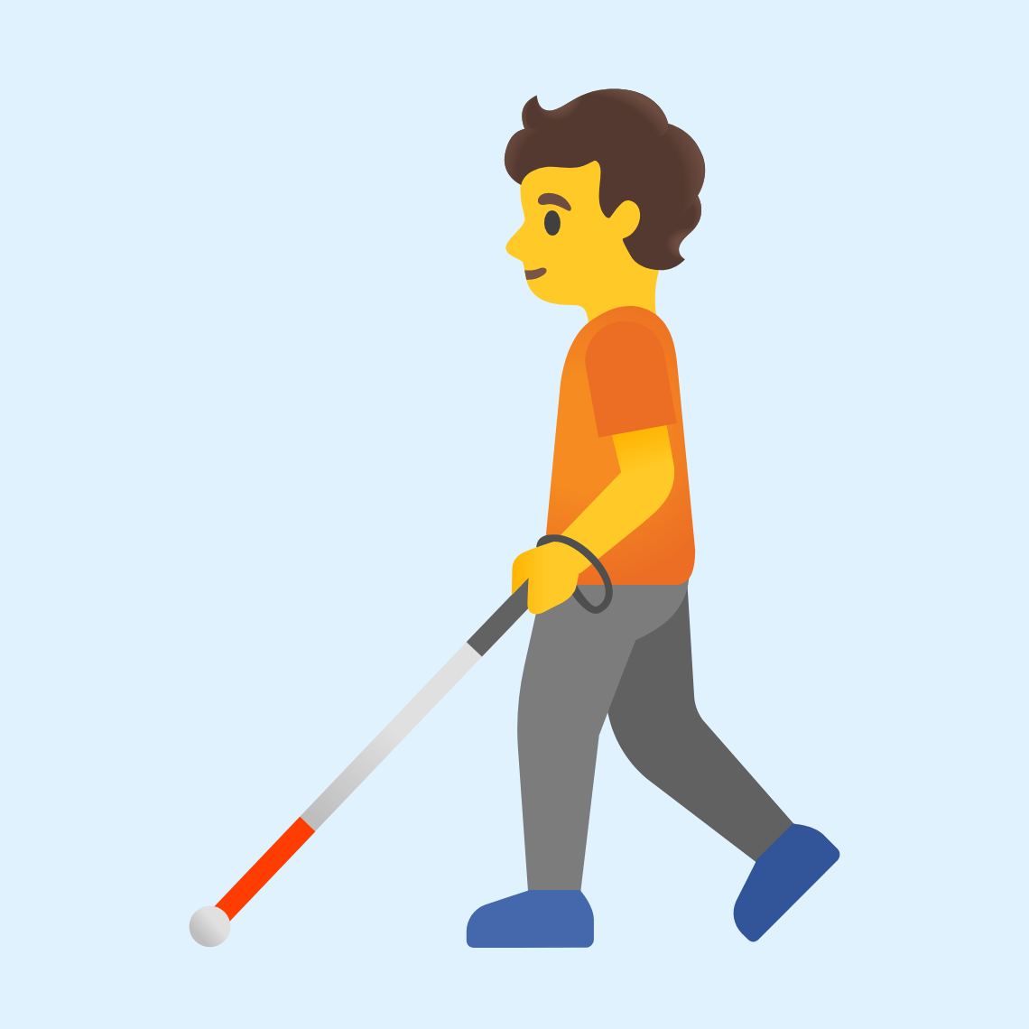 🧑🦯 Person with white cane