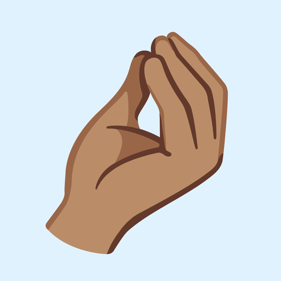π€π½ Pinched fingers: medium skin tone