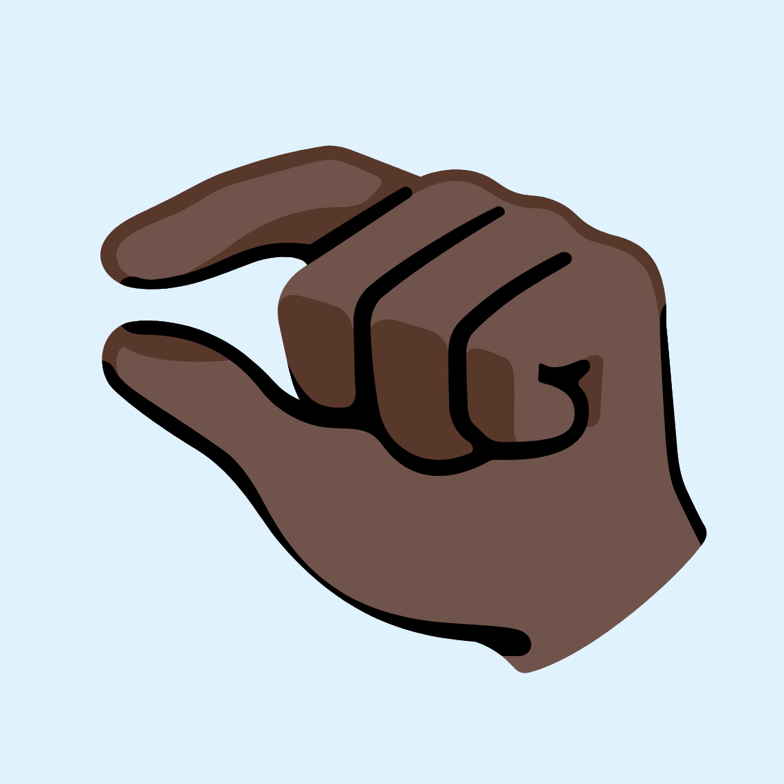 π€πΏ Pinching hand: dark skin tone