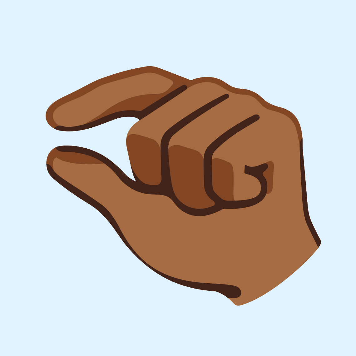 π€πΎ Pinching hand: medium-dark skin tone