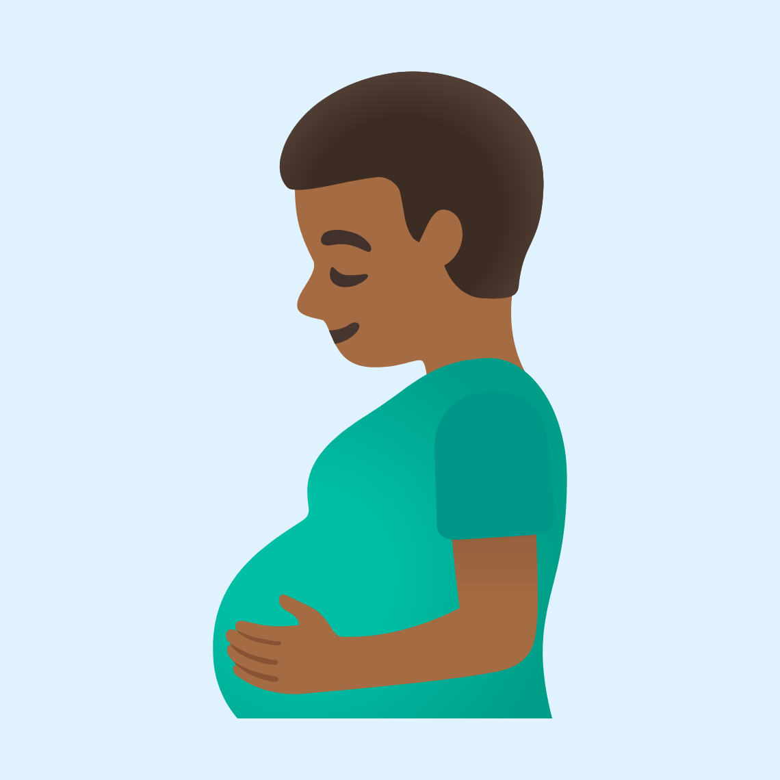 π«πΎ Pregnant man: medium-dark skin tone