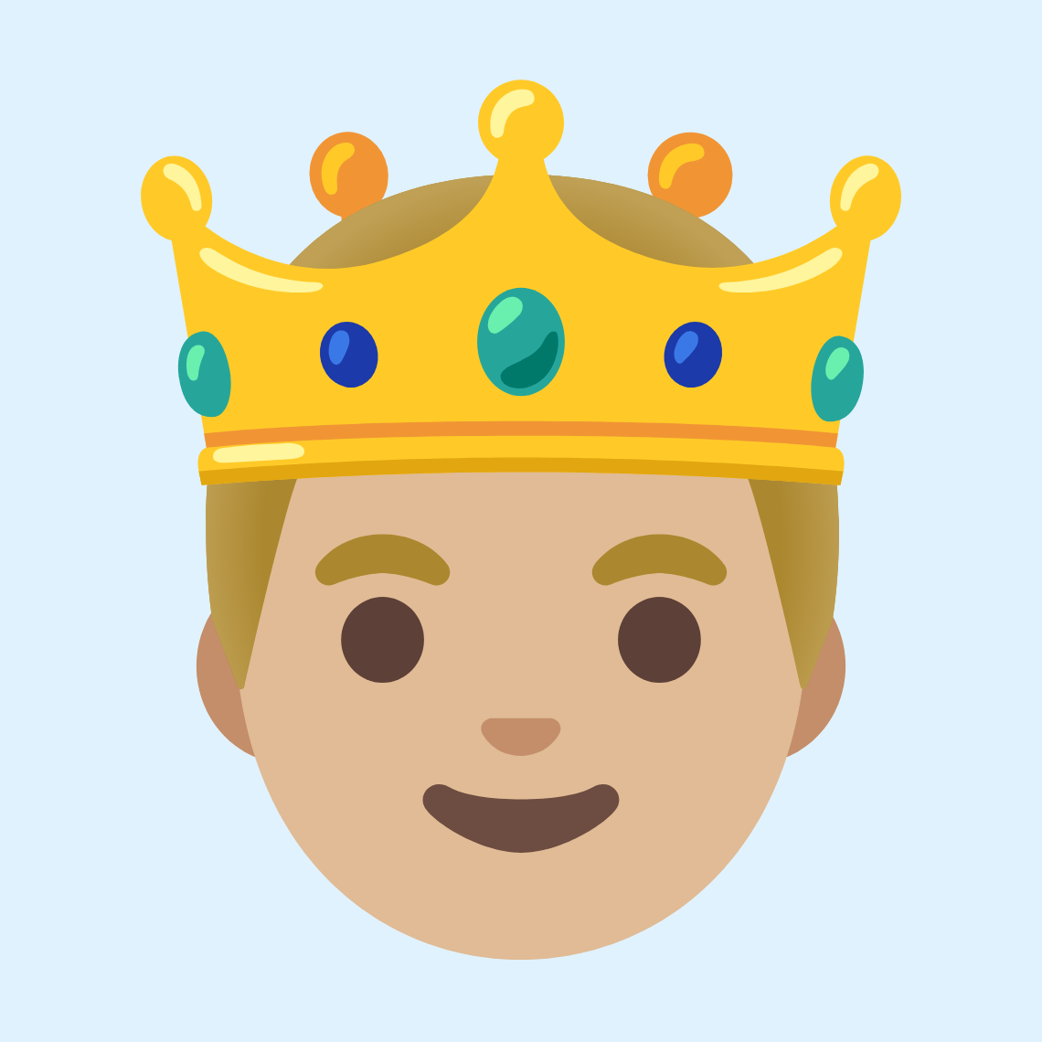 π€΄πΌ Prince: medium-light skin tone