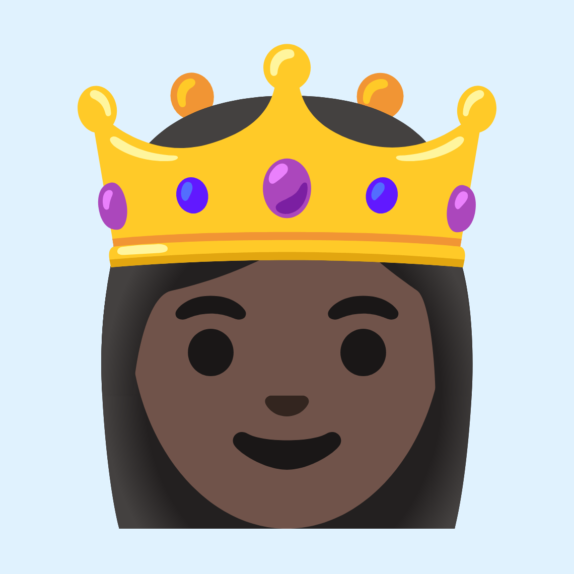 πΈπΏ Princess: dark skin tone