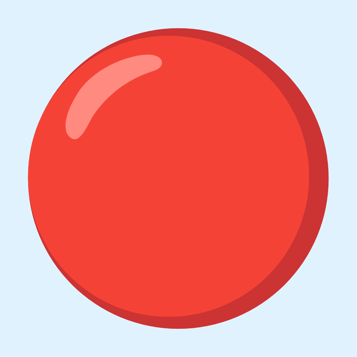🔴 Red circle