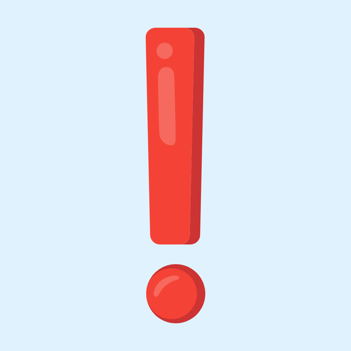 ❗ Red exclamation mark