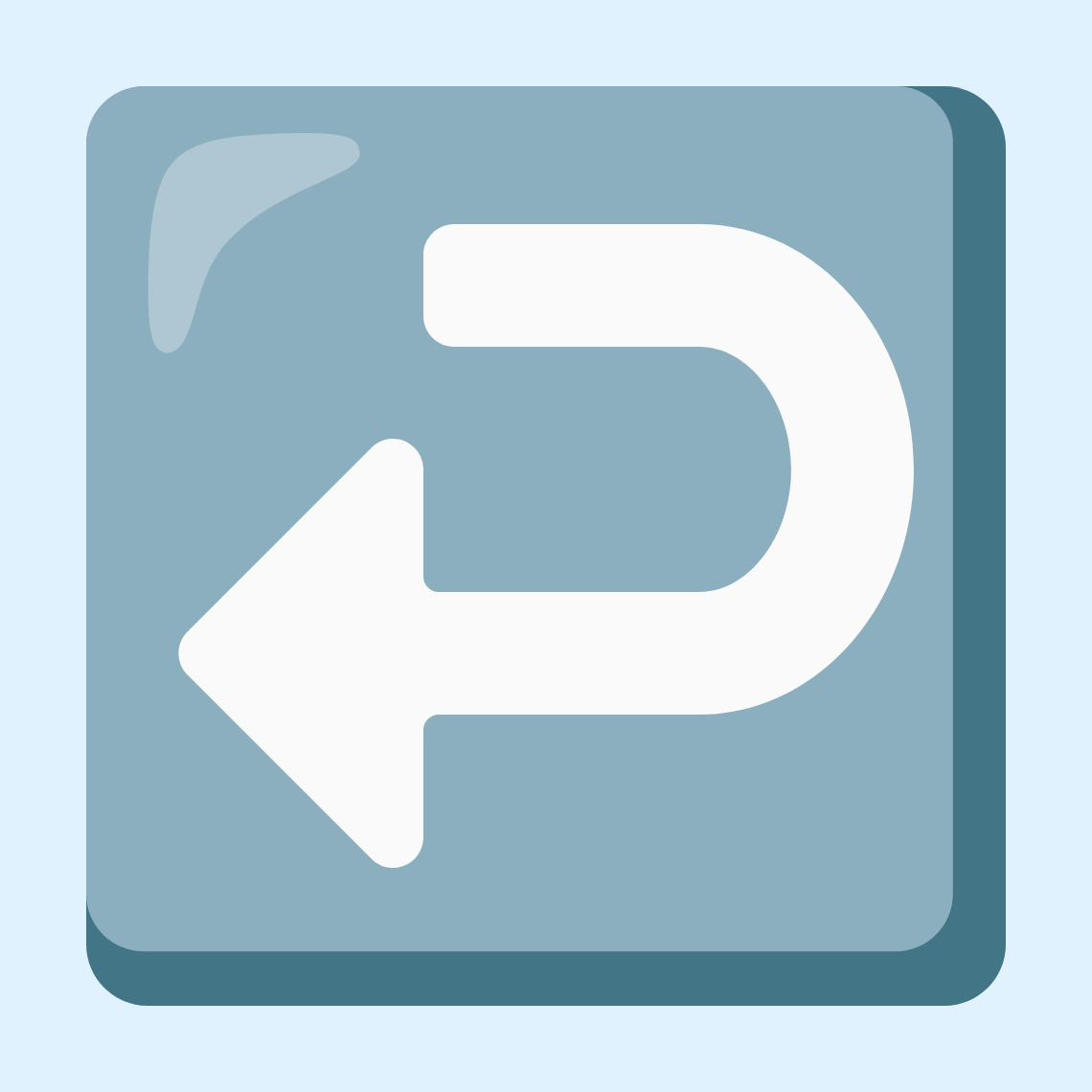 ↩️ Right arrow curving left