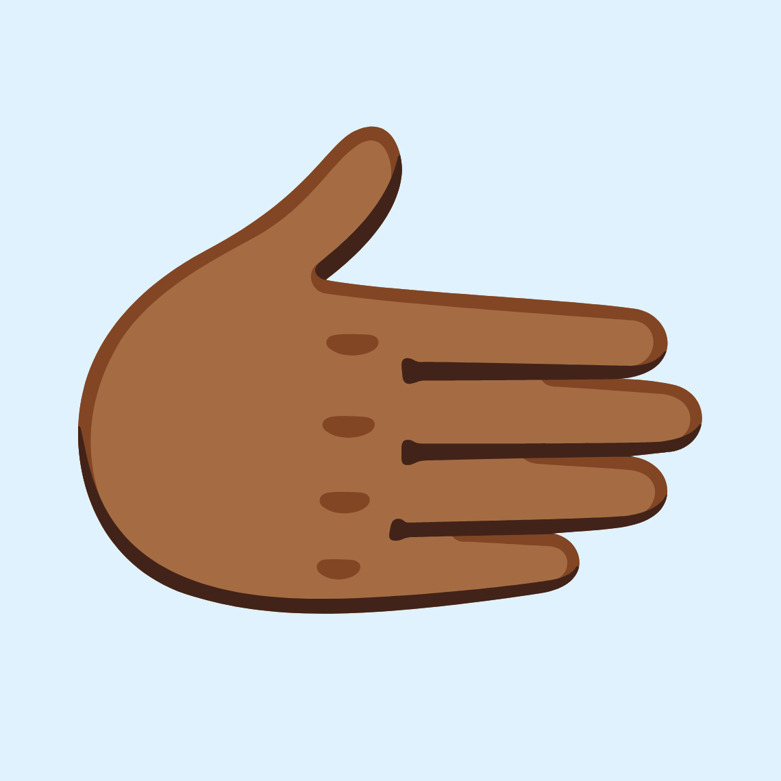 π«±πΎ Rightwards hand: medium-dark skin tone