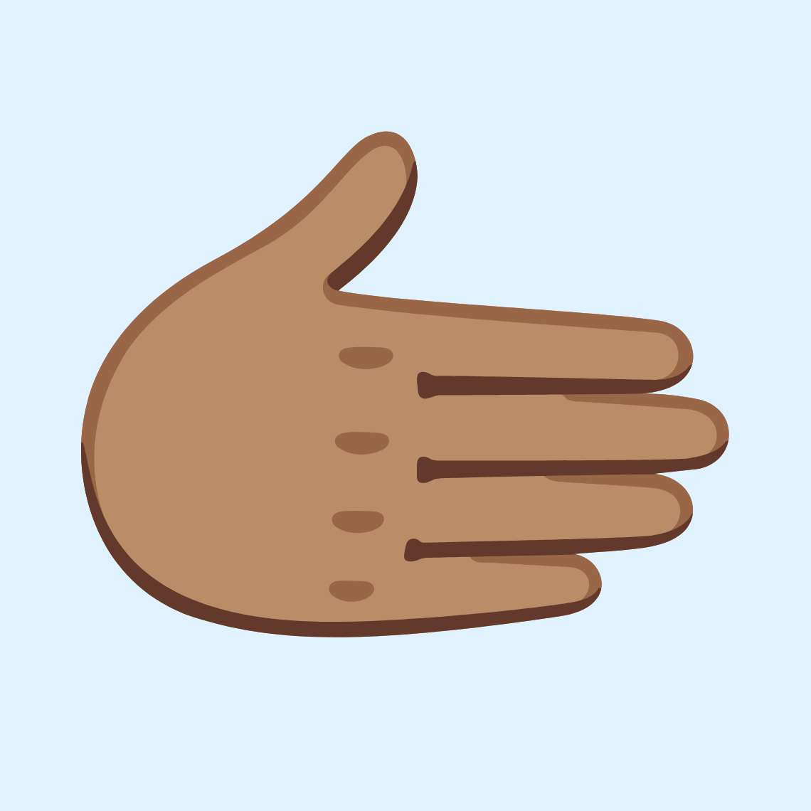 π«±π½ Rightwards hand: medium skin tone