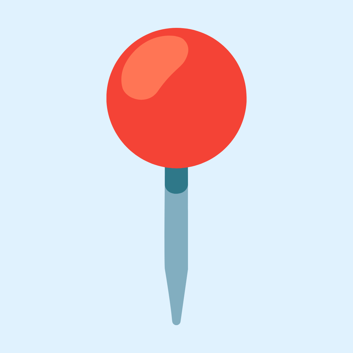 π Round pushpin