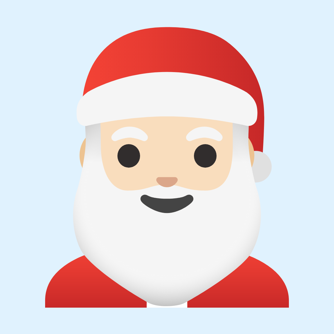 π
π» Santa Claus: light skin tone