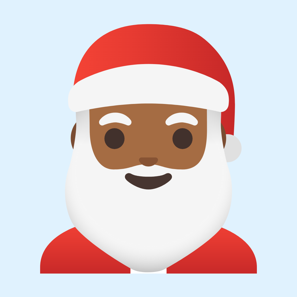 🎅🏾 Djed Božićnjak: smeđa boja kože