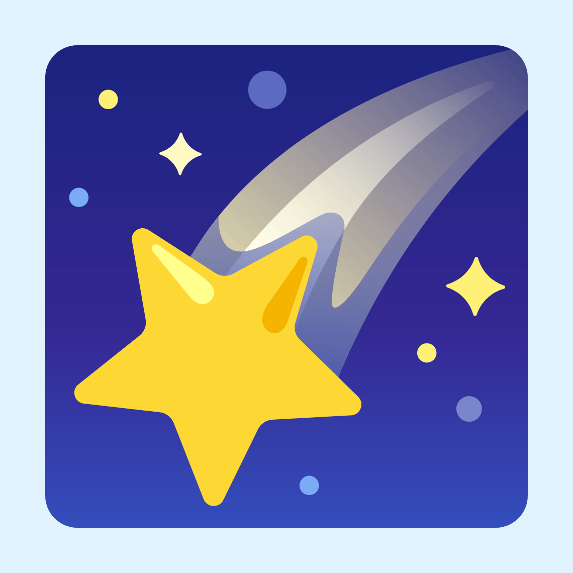 π Shooting star