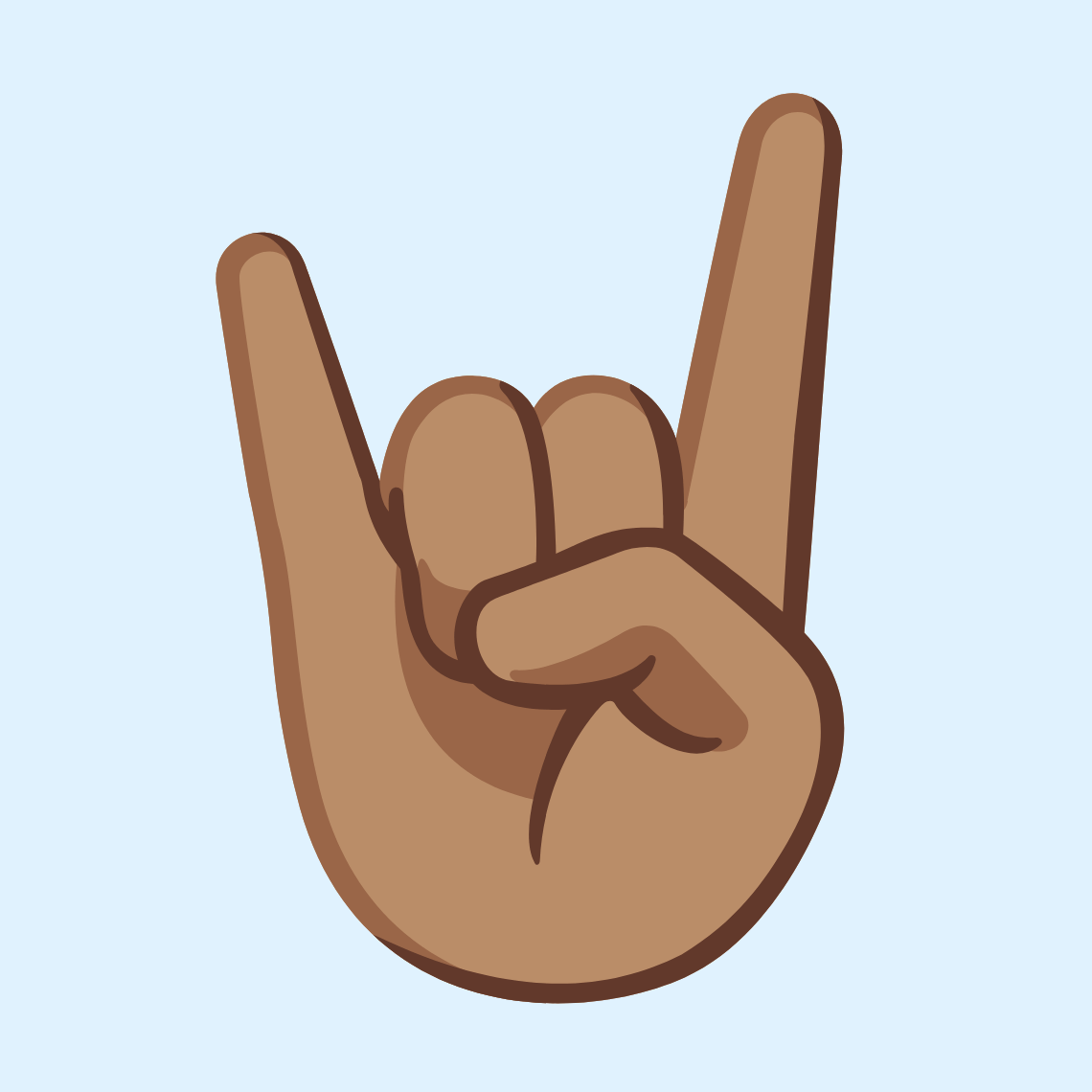 π€π½ Sign of the horns: medium skin tone