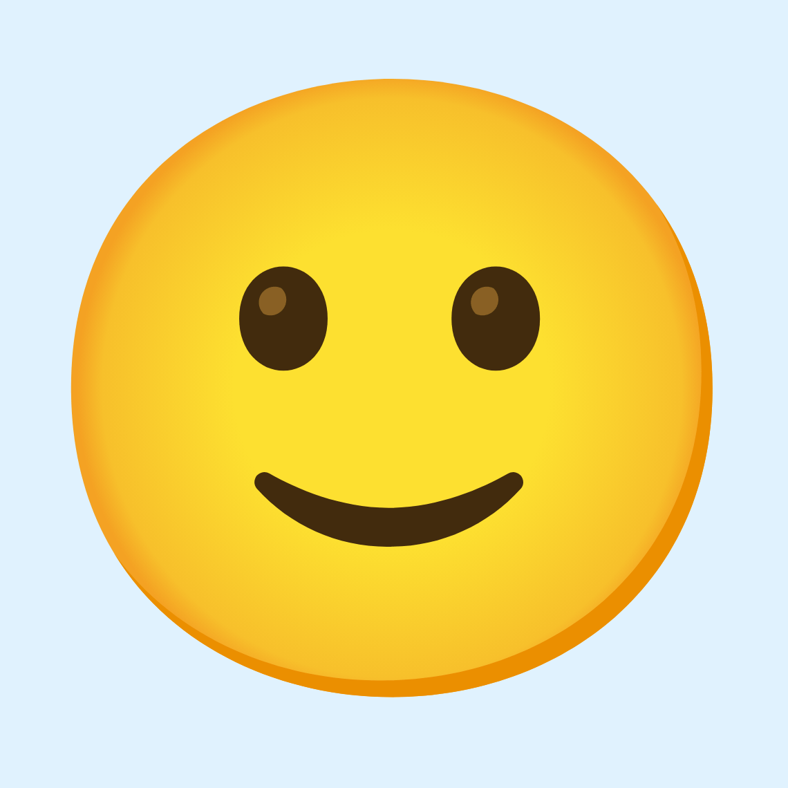 π Slightly smiling face