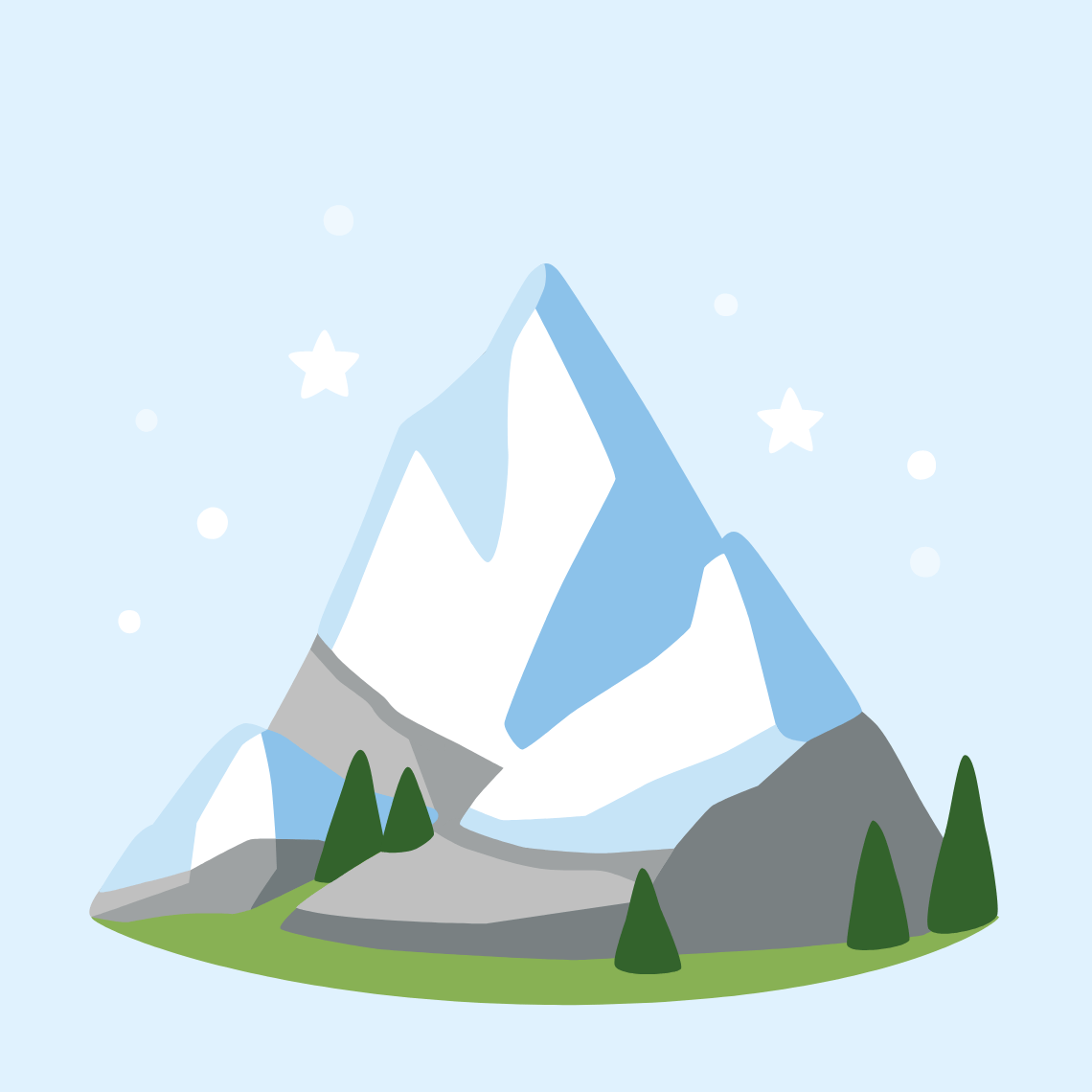 ποΈ Snow-capped mountain