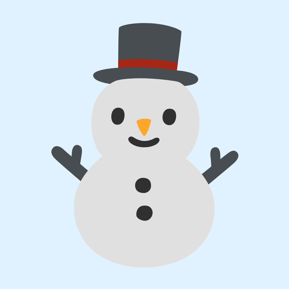 ⛄ Snowman without snow
