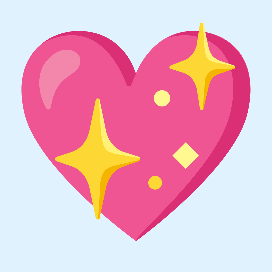 π Sparkling heart