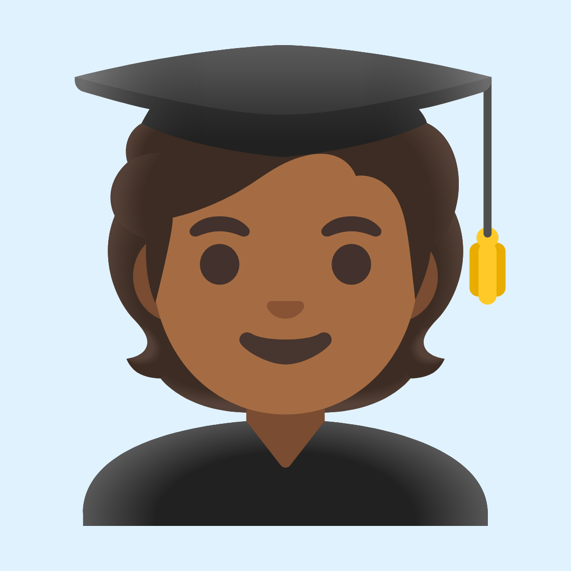 🧑🏾‍🎓 Student: medium-dark skin tone