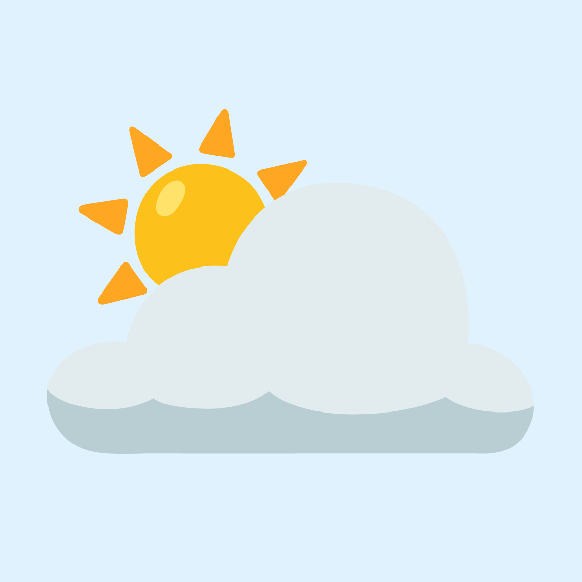 π₯οΈ Sun behind large cloud