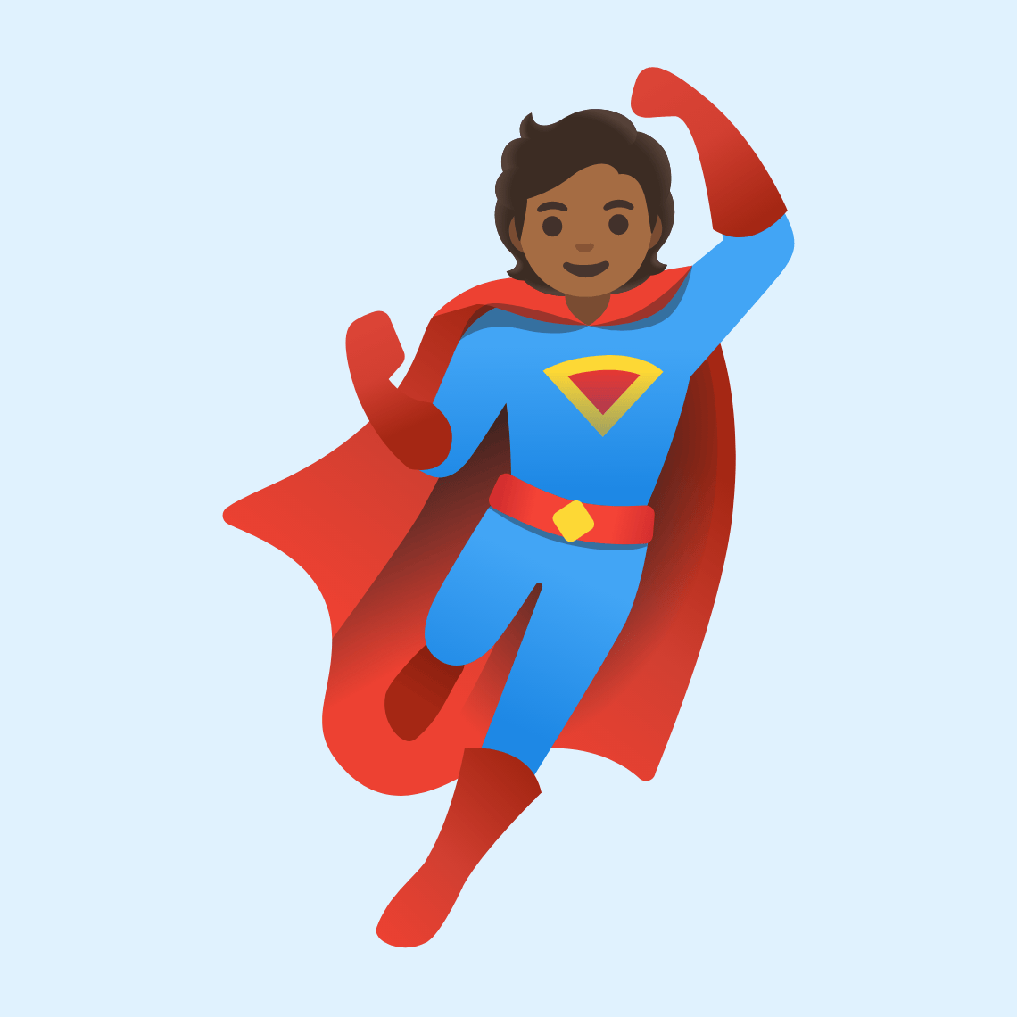 π¦ΈπΎ Superhero: medium-dark skin tone