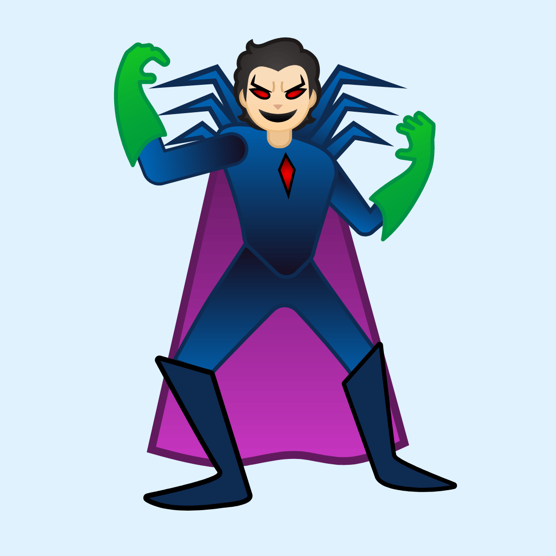 π¦Ήπ» Supervillain: light skin tone