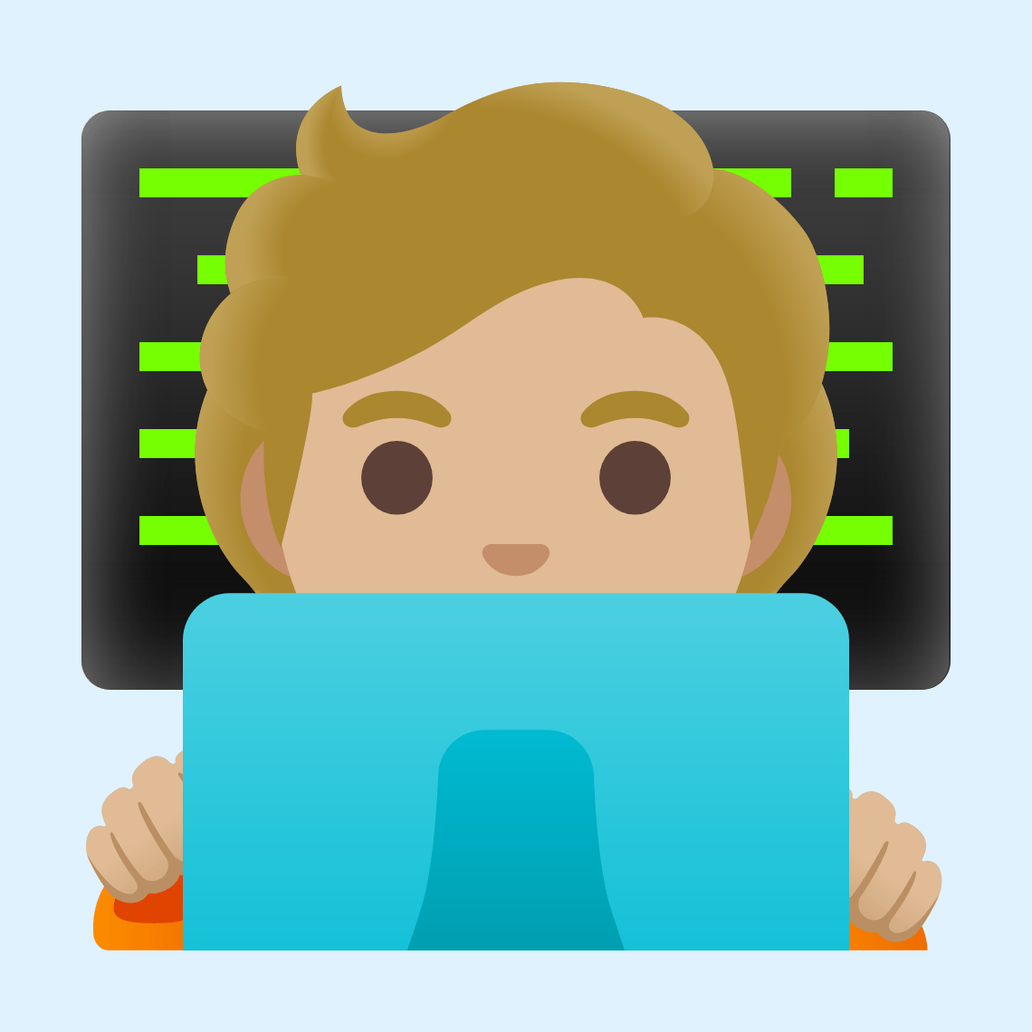 🧑🏼‍💻 Technologist: medium-light skin tone