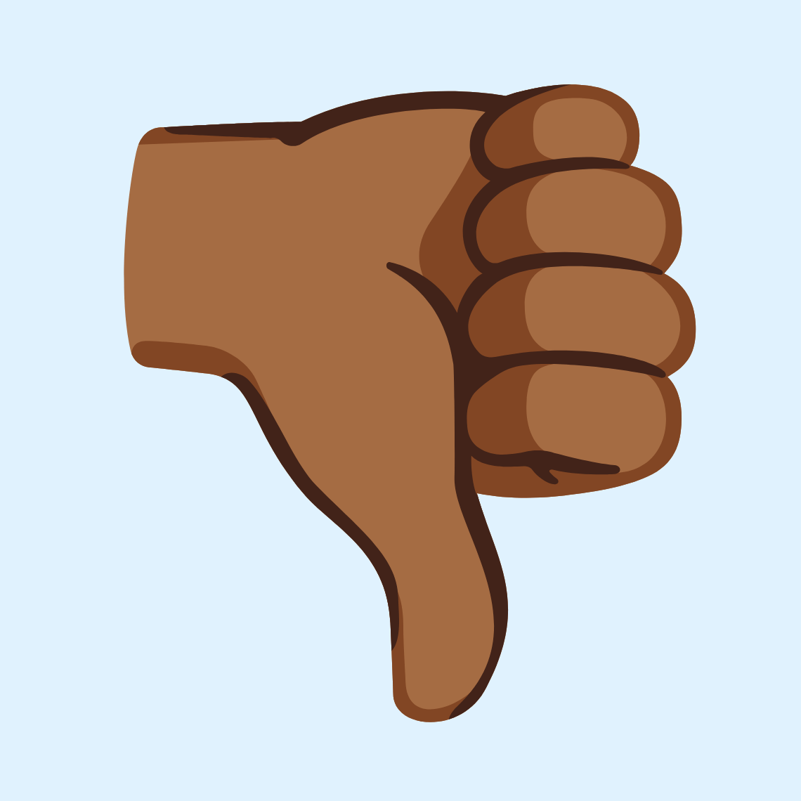 ππΎ Thumbs down: medium-dark skin tone