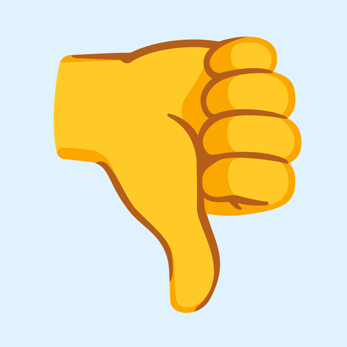 π Thumbs down