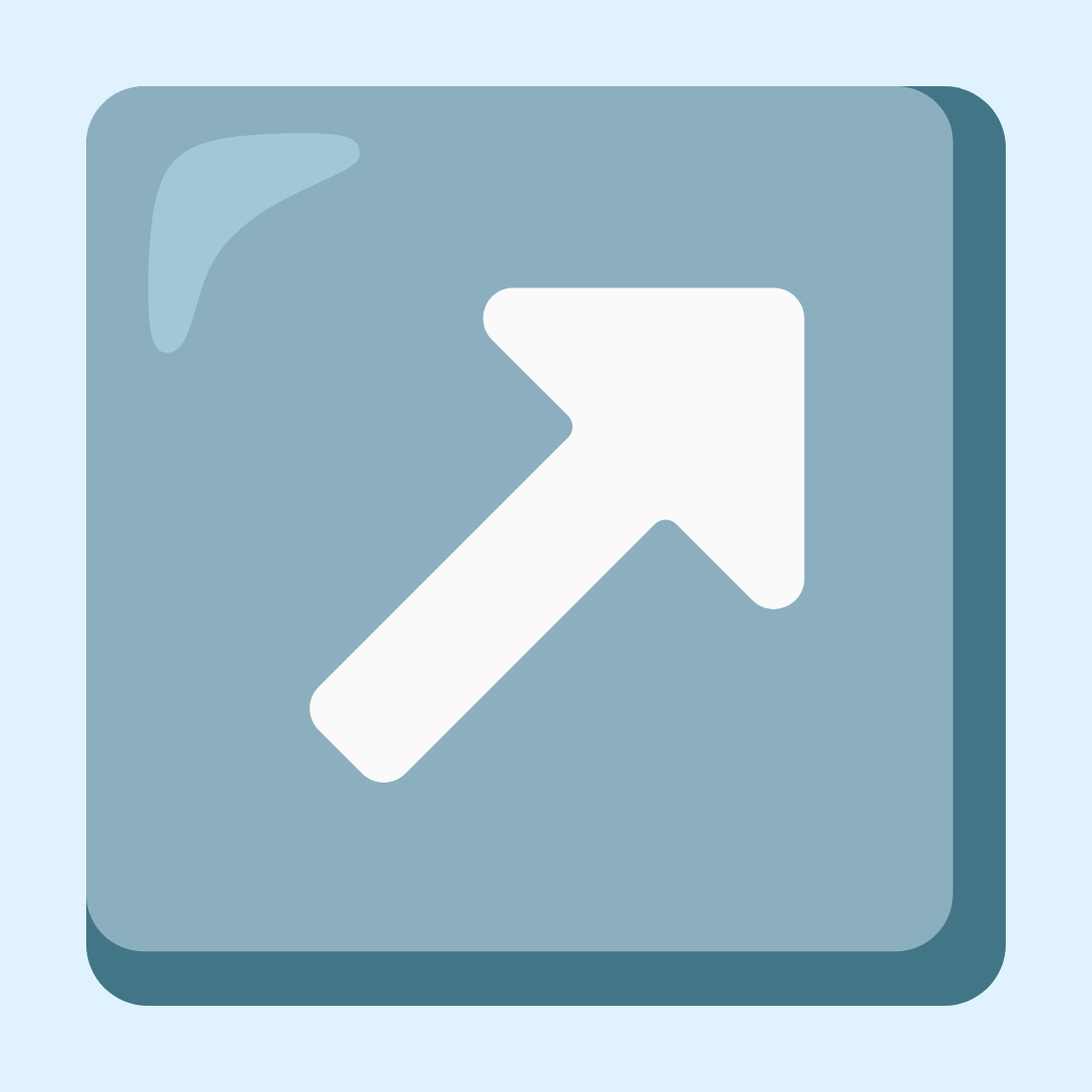 ↗️ Up-right arrow