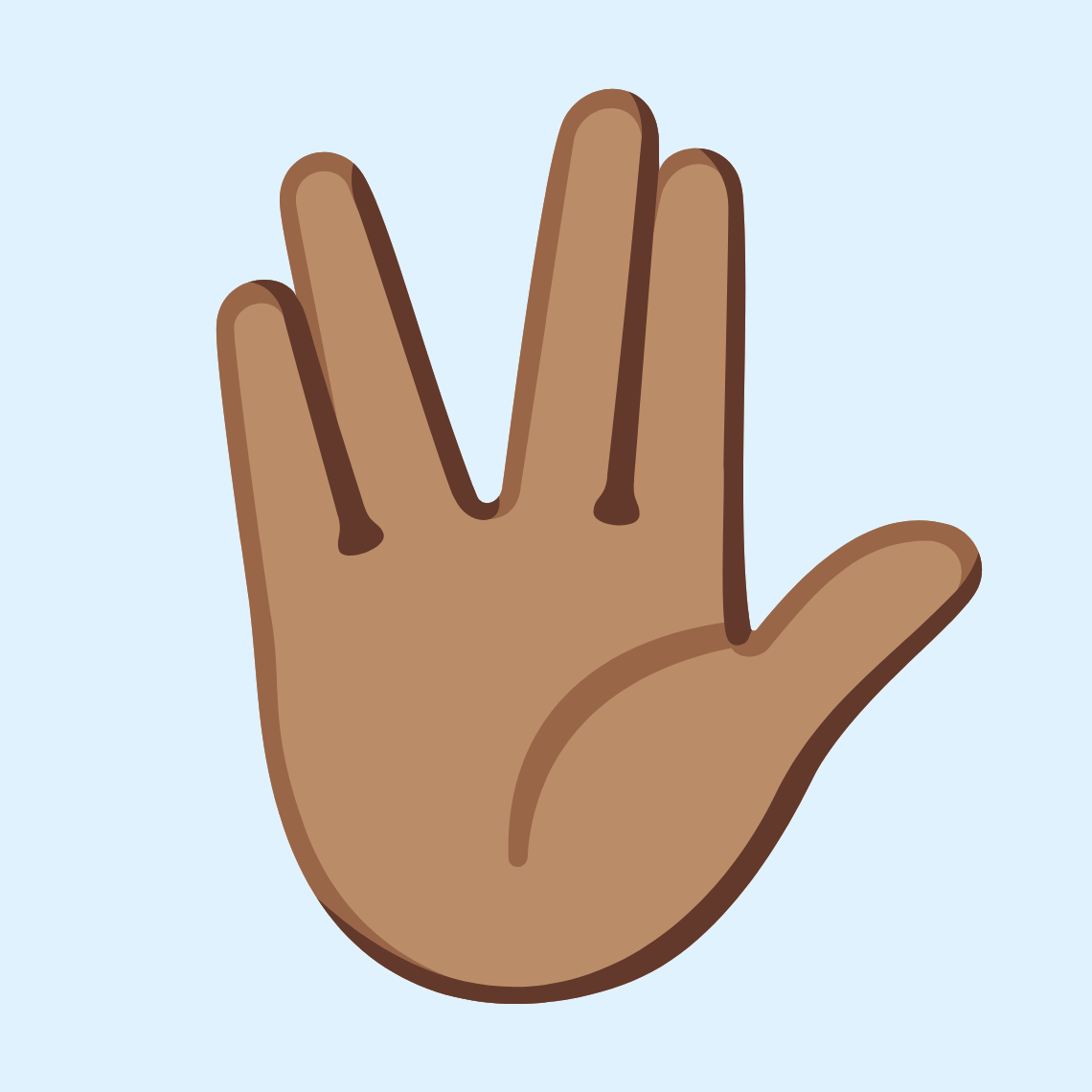 ππ½ Vulcan salute: medium skin tone