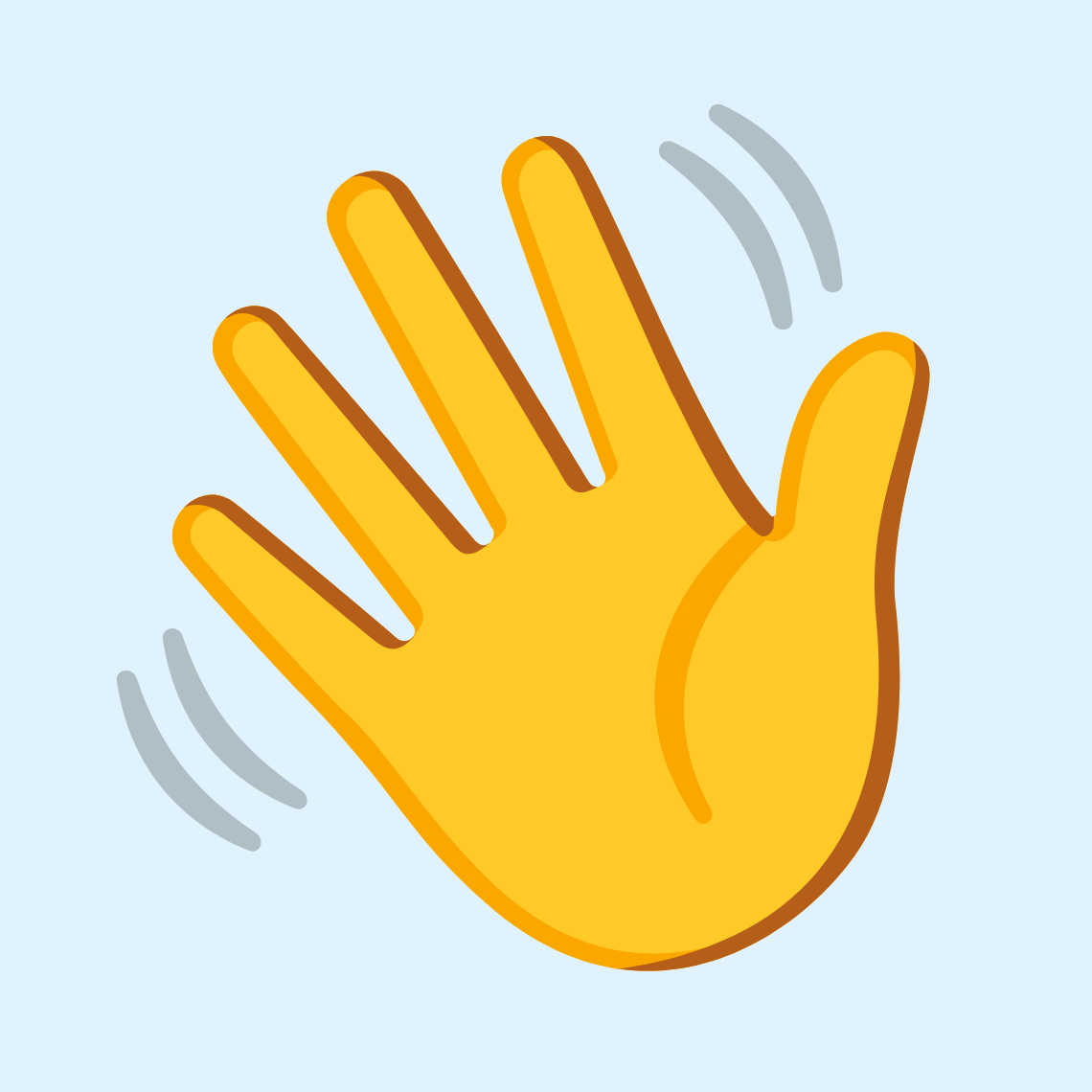 π Waving hand