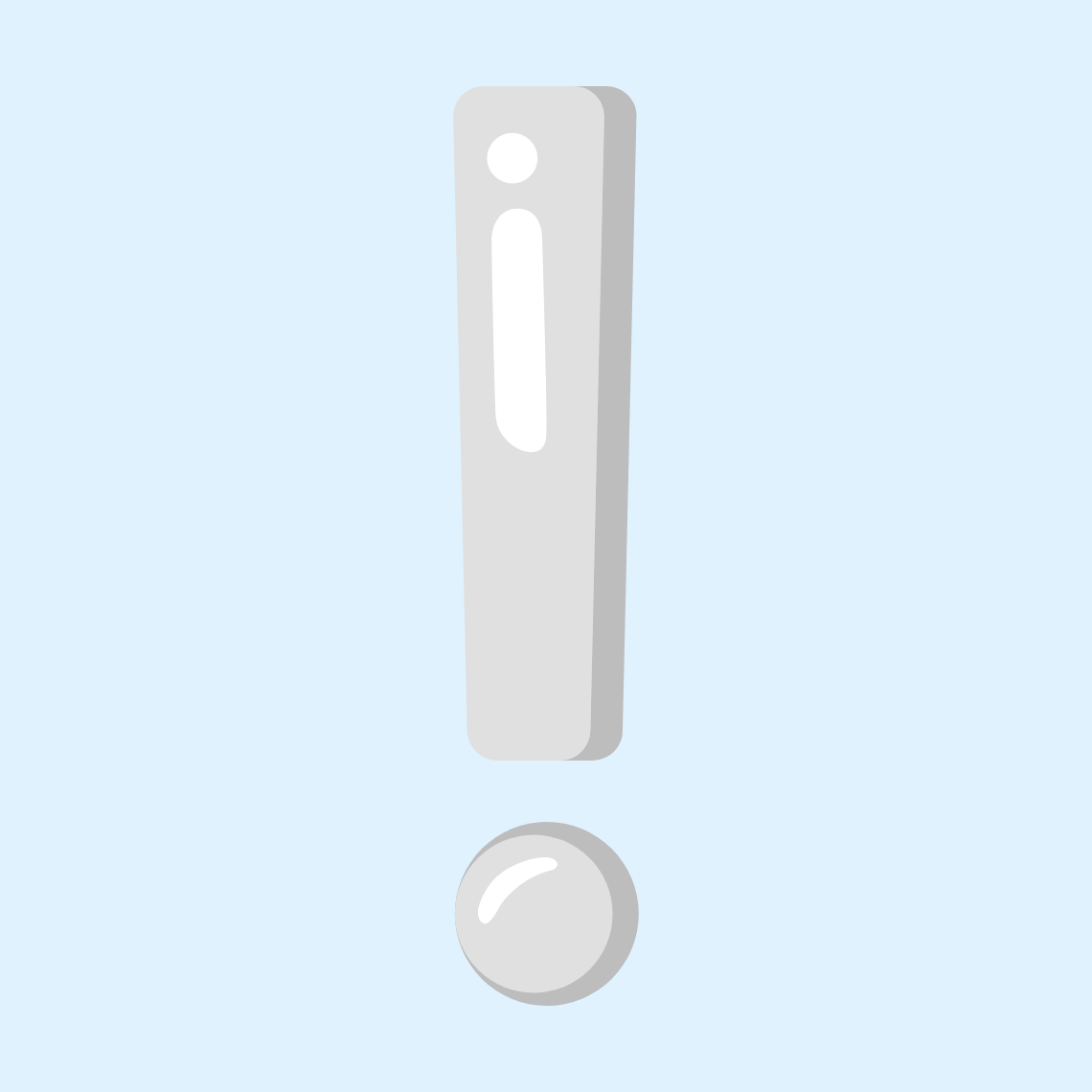 ❕ White exclamation mark