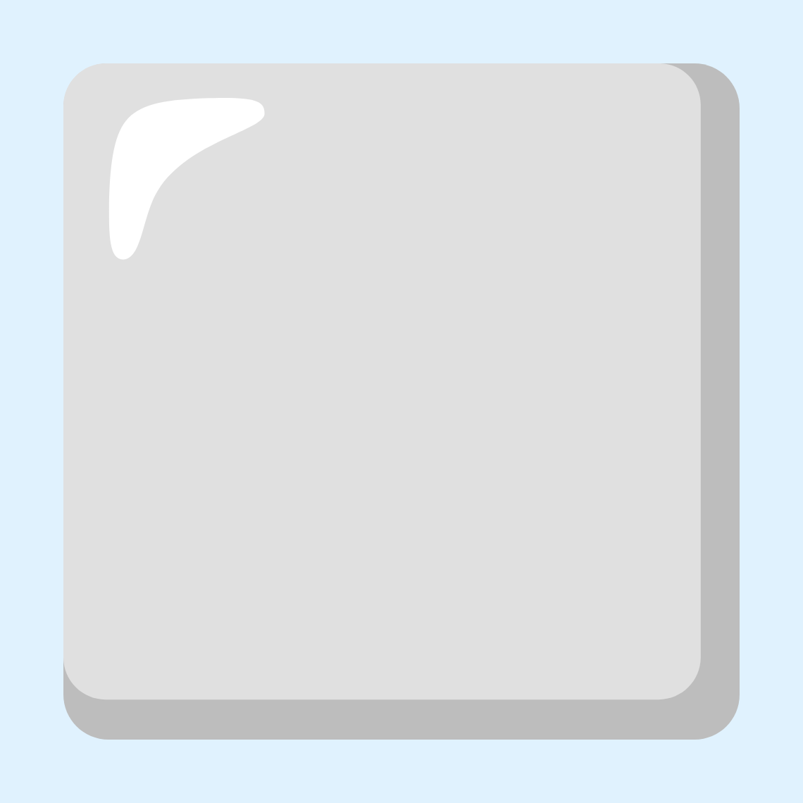 ⬜ White large square